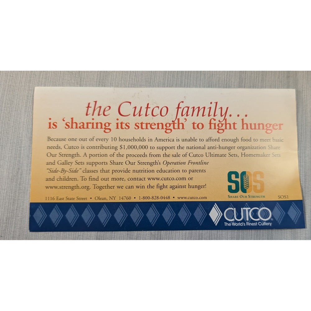 Cutco Table Knife Set 1759 KB 6pc Serrated Pearl White 6pc Set - New - Picture 8 of 12